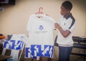 Custom branded T-shirt produced for a community event
