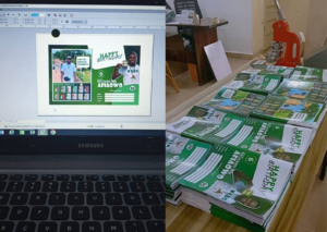 Birthday exercise book design and finished printed copies by LAskill Printing
